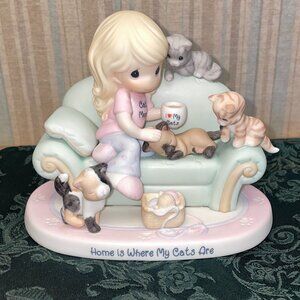 Precious Moments "Home Is Where My Cats Are" Figurine